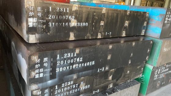 1.2311 310mm Thickness Hardness 28-35HRC Forged Plastic Mold Steel Block